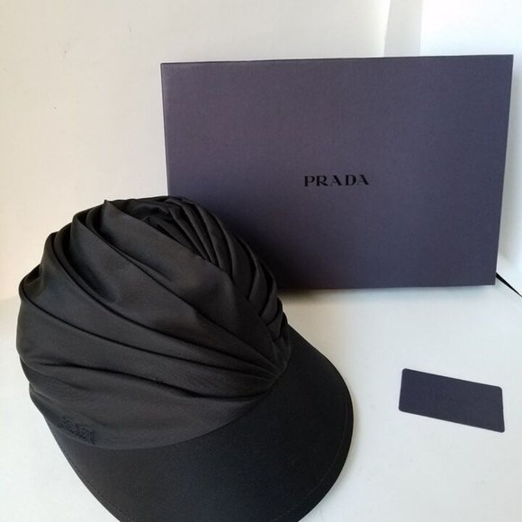 PRADA Cappelli -HAT-BLACK Tessuto-NYLON--NEW Size S main image 4